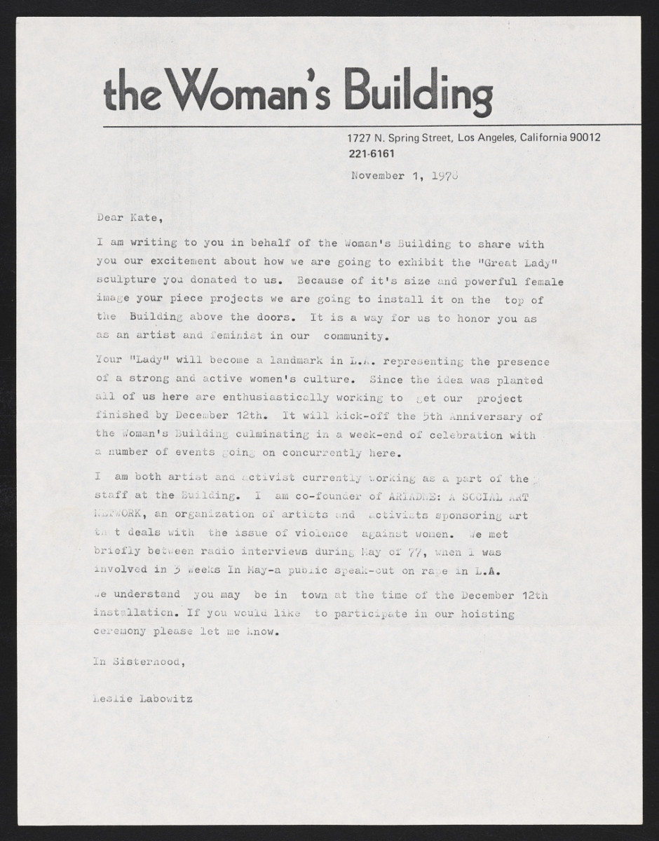 The Woman’s Building — The Cheapest University, documents