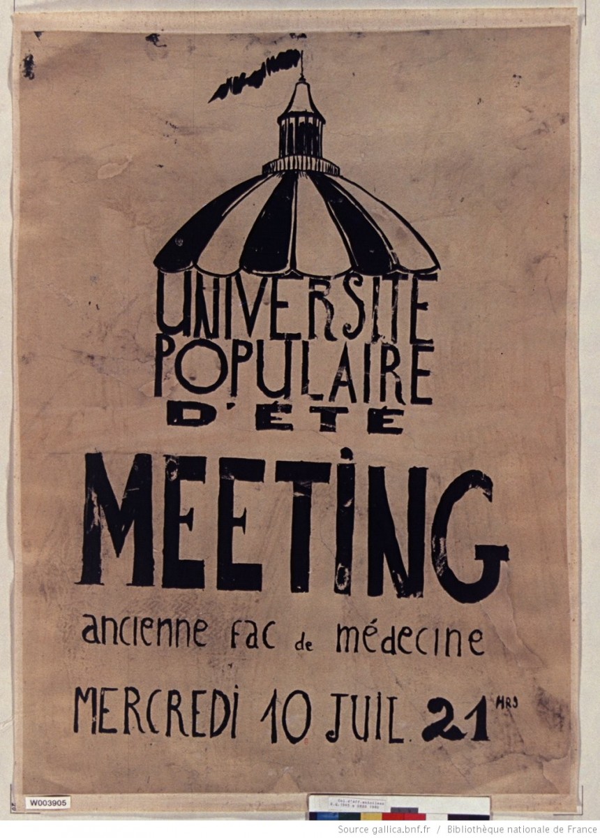 université populaire d’été — The Cheapest University